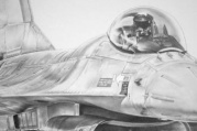 aviation art F16 Falcon
