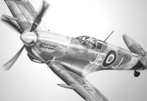 Spitfire Mk IX flown by Johnnie Johnson acting Wing Commander in charge 