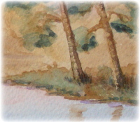 learn Watercolour, watercolour tutorial, painting trees