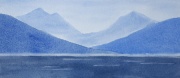 watercolour mountains