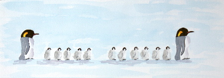 Penguin Painting