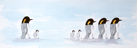 Penguin Painting