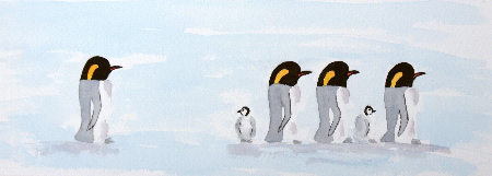 Penguin Painting