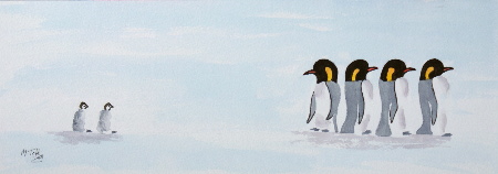 Penguin Painting